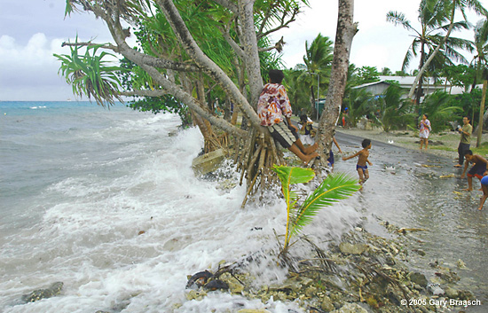 Kids Playing on Tuvalu
